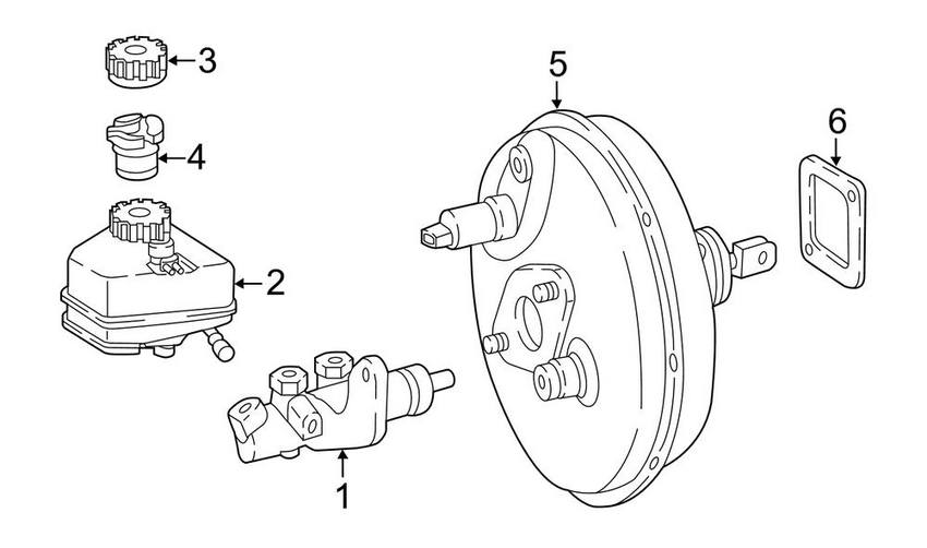 Mercedes Power Brake Booster 4634300108